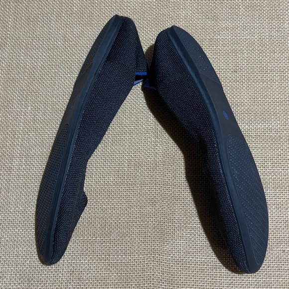 Rothy's Women The Flat Ballerina Knit Slip On Rounded Toe Black Sz 7 READ Washed - Picture 4 of 11